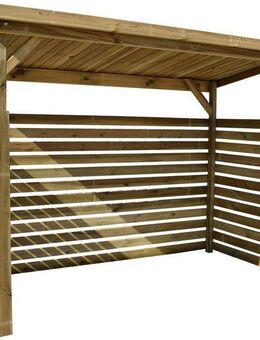 weka Kaminholzregal Brennholzlager 663 B Gr.2, BxTxH:274x131x204 cm, extrastabile 19 mm Glattkantbretter