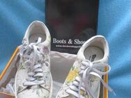 NEU ungetragen * Mosaik * Romantik * Blumen * Blüten * Flower- Power * Freizeit * Leder * Chucks * Sneaker * Schnür- Schuhe "Dockers by Gerli" Gr. 37/ 4 * natur- weiß * bunt * RAR - Riedlingen