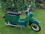 Simson Schwalbe KR51/2 Neuaufbau Billardgrün Bj 1985 KBA Papiere - Frauendorf