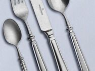 Picard & Wielpütz Solingen Besteck-Set Landhaus (24-tlg), 6 Personen, Chromnickelstahl 18/10, Vintage-Look, Stone washed, inkl. Klappetui