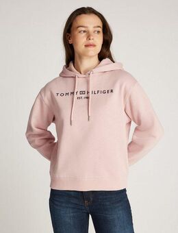 Tommy Hilfiger Kapuzensweatshirt MDRN REG CORP LOGO HOODIE mit gesticktem Logo-Schriftzug