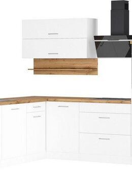 KOCHSTATION Winkelküche KS-Milan, Stellbreite 250/220 cm, viel Stauraum, wahlweise mit E-Geräten