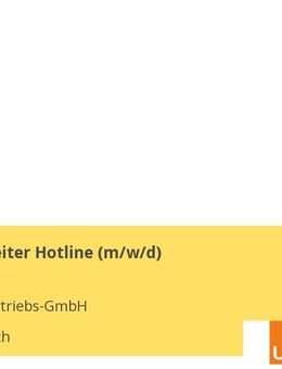 Sachbearbeiter Hotline (m/w/d) - Rheinbach