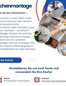 Professionelle Küchenmontage: Wir montieren neue und alte Küchen - Berlin Reinickendorf