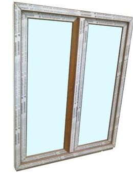 Kunststofffenster Eiche Gold, neu 120x150 2flg, aus Bayern - Essen
