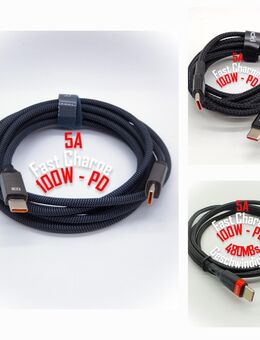 Premium USB C auf USB C Kabel Ladekabel Datenkabel Nylonummantelung Neu - Neumünster