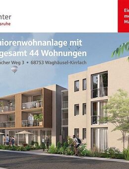 Sicher Wohnen im Alter! Ansprechende 2-Zimmer-Neubauwohnung in Waghäusel-Kirrlach - Waghäusel