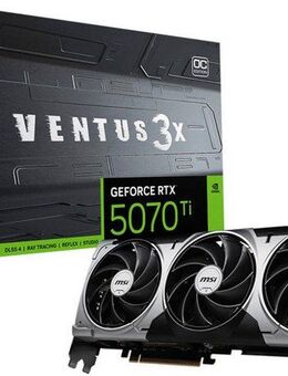 MSI GeForce RTX™ 5070 Ti 16G VENTUS 3X OC Grafikkarte (16 GB, GDDR7)