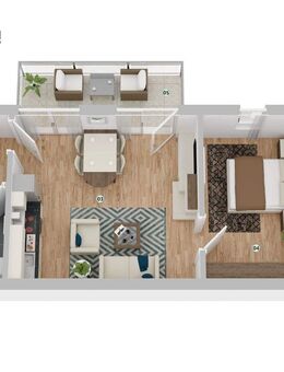 Wohnen Am Kanal 2-Zimmer 1. Obergeschoss - Hirschaid