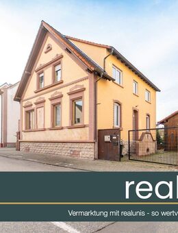 Altbaucharme trifft Zukunftspotenzial - Großzügiges Einfamilienhaus in zentraler Lage von Schifferstadt - Schifferstadt