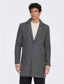 ONLY & SONS Langmantel ONSMATTHEW WOOL COAT OTW NOOS mit Wolle