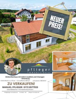 Einfamilienhaus mit tollem Ausblick und 3 Garagen - Ortenburg