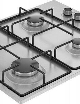 Set Exklusives Gaskochfeld 60 cm Autark Einbauherd Silber - Wuppertal