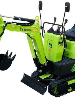 ZIPPER Minibagger, 6,3 kW Benzinmotor mit Elektrostarter