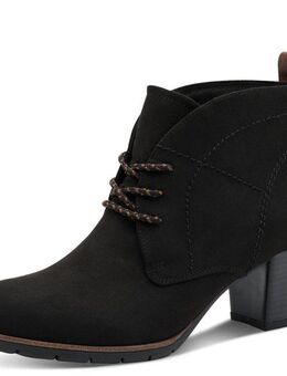 MARCO TOZZI Schnürstiefelette, Blockabsatz, Ankleboots, Schnürboots mit Ziernähten