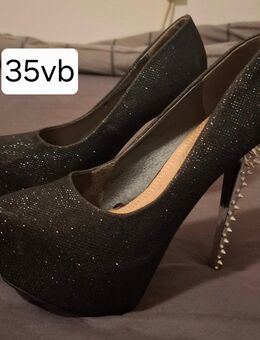 High Heels Größe 41 schwarz Glitzer - Ahlen