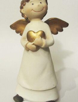 Engel-Figur mit goldenem Herz (11 cm) von formano - Münster