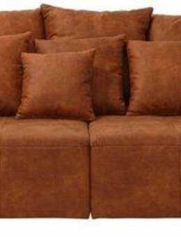 Home affaire Big-Sofa Neapel, mit vielen losen Kissen, in 2 Bezugsqualitäten