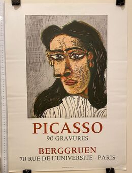 Original 1971 Ausstellungs Plakat "Picasso 90 Gravures Berggruen - Köln