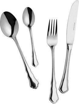 Mulex Besteck-Set Chippendale (30-tlg), 6 Personen, Chromnickelstahl 18/10, ideal für besondere Anlässe