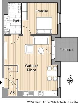Schöne Wohnung sucht Mieter: interessante 2-Zimmer-Wohnung - Berlin