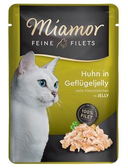 Sparpaket Miamor Feine Filets 24 x 100 g - Huhn in Geflügeljelly