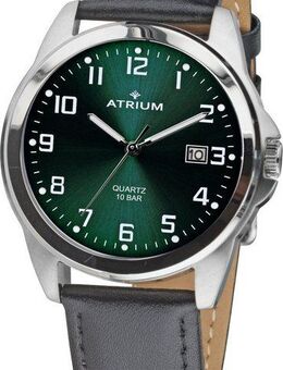 Atrium Quarzuhr A16-16, Armbanduhr, Damenuhr, Herrenuhr, Lederarmband, analog