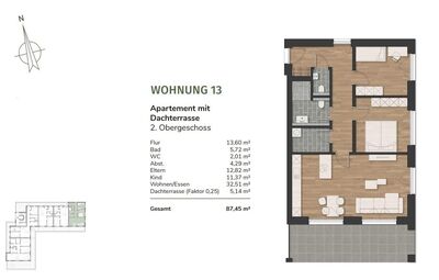 Wohnen am Urwald - 17 moderne Eigentumswohnungen in Neuenburg - Wohnung 13