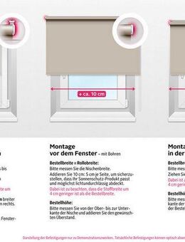 Springrollo Tia, my home, abdunkelnd, mit Bohren, freihängend, verschraubt, Schraubmontage