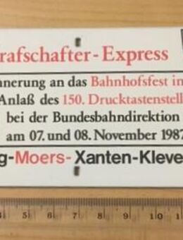 Miniatur Zuglaufschild - Duisburg