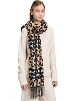 Betty Barclay Schal Betty Barclay Damen Winterschal mit Fransen