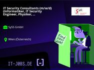 IT Security Consultants (m/w/d) (Informatiker, IT Security Engineer, Physiker, Systemadministrator o. ä.)