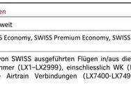 Swiss Gutschein Flug CHF 1.150.- - Zürich