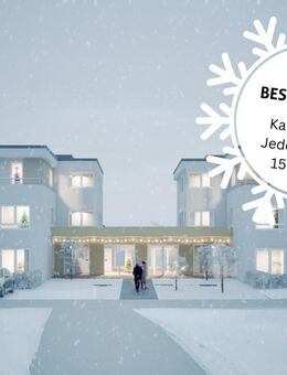 Barrierefreie Neubau-2-Zimmerwohnung mit Ost-Terrasse - Helles Wohnen, inklusive Einbauküche & Gartenanteil - Herrenberg