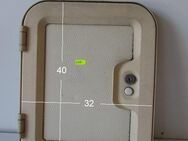 Thetford WC Service Tür 02 Tabbert ca 40 x 32 gebr. ohne Schlüssel mit Rahmen (zB 530/680) SD02 - Schotten Zentrum