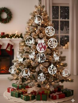 9 teilige Weihnachtsbaum Deko - Durlangen