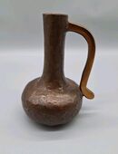 Horst Dalbeck massive Bronze Kanne Krug Vase Brutalist 21cm hoch 14cm breit in 45259