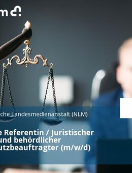 Juristische Referentin / Juristischer Referent und behördlicher Datenschutzbeauftragter (m/w/d) - Hannover