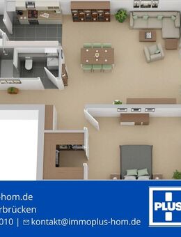WALDMOHR MARKTPLATZ; GERÄUMIGE EIGENTUMSWOHNUNG; NEUWERTIG MIT GROSSER TERRASSE - Waldmohr