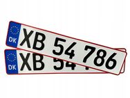 Autokennzeichen KFZ Kennzeichen für Sammler oder Showzwecke original geprägt Dänemark Set 5673 - Wuppertal
