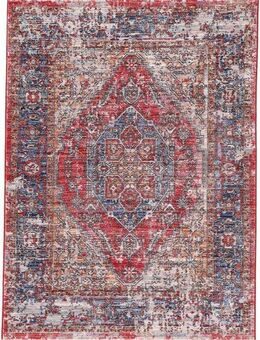carpetfine Teppich Phoenix Vintage, rechteckig, Höhe: 6 mm, Vintage Orient Look, mit Fransen, Wohnzimmer