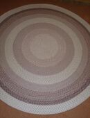 Handwebteppich rund rosé Landhausstil in 29389