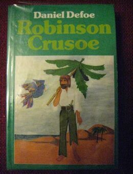 Spannendes Jugendbuch „Robinson Crusoe“ von Daniel Defoe, Karl Müller Verlag, 204 Seiten, zum Schutz für weiteren Gebrauch schon eingebunden, sehr guter Zustand, 4,- € - Unterleinleiter