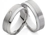 Eheringe aus 925 Silber mit Echtem DIAMANT CB42 - Aholming