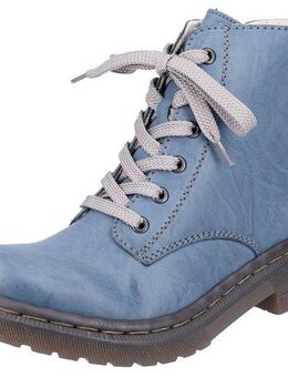 Rieker Schnürboots, Schnürstiefelette, Blockabsatz, mit Logoprägung