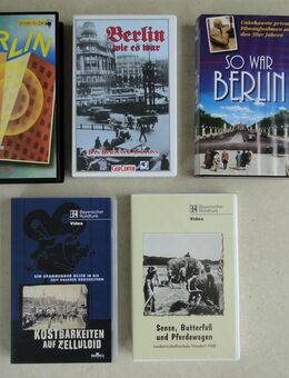 5 VHS-Videos, historische Aufnahmen, 1920er und 1930er Jahre, 3 x über Berlin, 2 x über Franken - Coesfeld