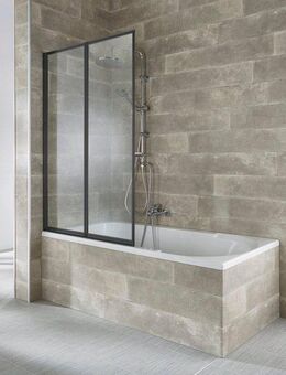 welltime Badewannenaufsatz Nassau, Einscheibensicherheitsglas, (2 tlg), Komplett zusammenfaltbar