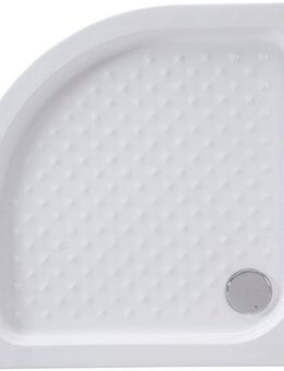 welltime Rundduschwanne Summer, Viertelkreis, Sanitäracryl, Set, Viertelkreisduschwanne, Größe BxT: 90x90 cm, Duschtasse in weiß