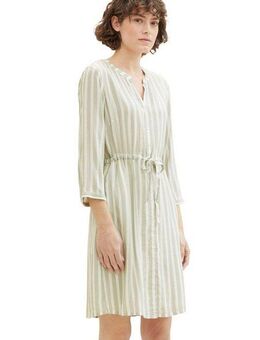 TOM TAILOR Hemdblusenkleid Sommerkleid mit Schnürung
