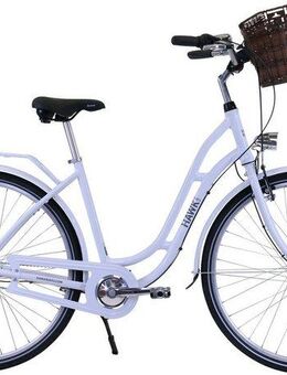 HAWK Bikes Cityrad City Classic Joy White, 3 Gang Shimano Nexus Schaltwerk, für Damen und Herren